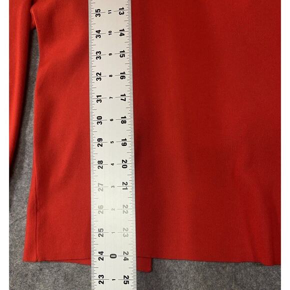 Alice & Olivia Sweater Womens Medium Red Open Back With Bows Holiday - Picture 8 of 16